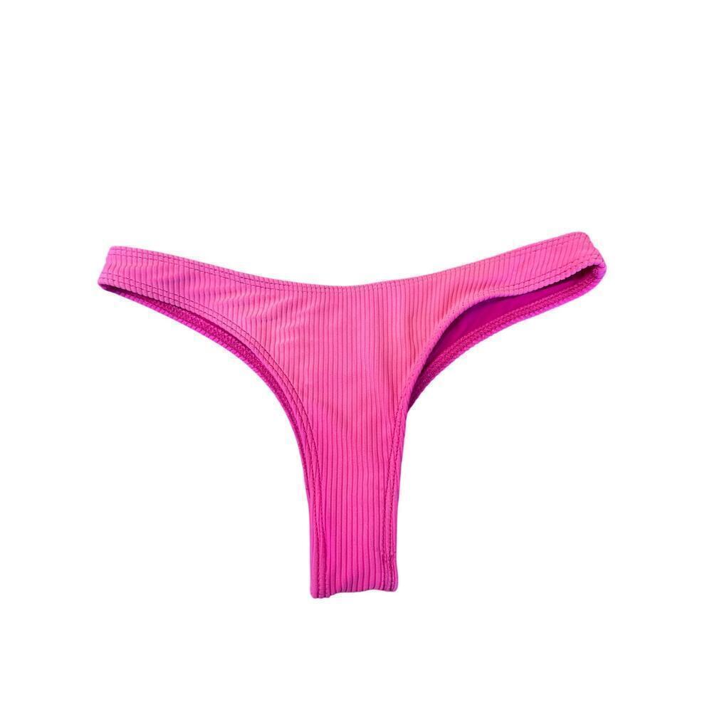 Frankies Bikinis Thong style Bikini Bottom Hot PInk Womens XSmall